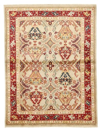 Noué À La Main Kazak Fine Tapis 150X200 De Laine Petit