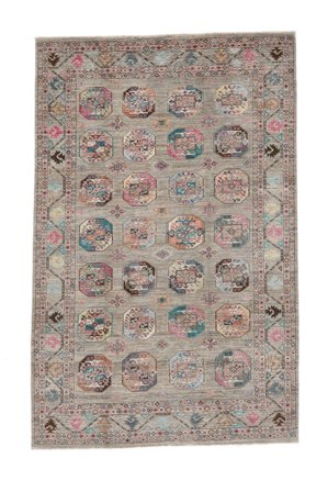 Kazak Ariana Rug Oriental Brown/Dark Grey (Wool, Afghanistan)
