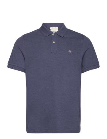 Reg Shield Ss Pique Polo GANT Navy