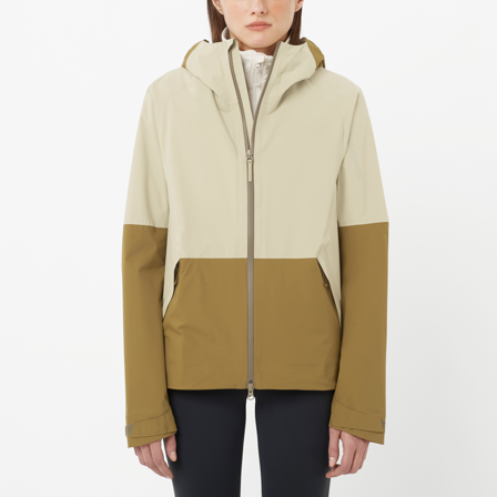 Salomon - Giacche Outerpath 2.5l Jacket W - Gray Green / Brilliant Olive