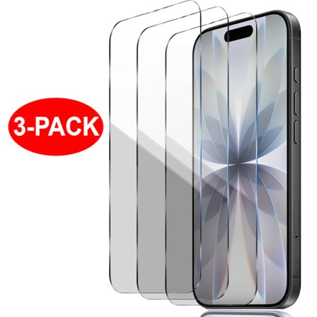 3-Pack - iPhone 17 - Härdat Glas Skärmskydd Transparent