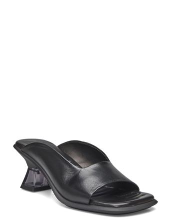 Janaina Black Mule Sandals Designers Heels Heeled Sandals Black MIISTA