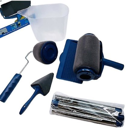 Malerulle-sett med pensel 5 i 1 - Multifunksjonelt malingssett