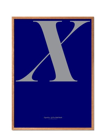 Poster & Frame Ilwt-X - Blue - 42X29.7CM
