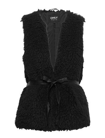 Onll Teddy Waistcoat Cc Otw Black ONLY