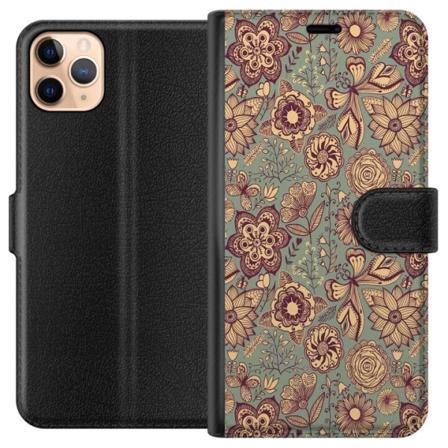 Apple iPhone 11 Pro Max Tegnebogsetui Vintage Blomster