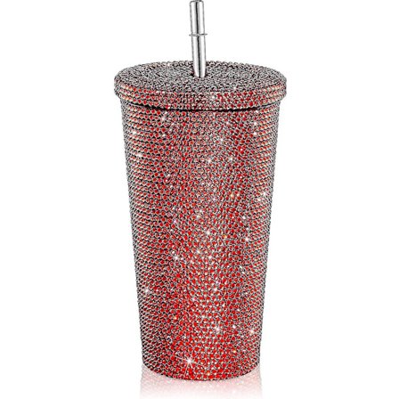 Bling Diamond Tumbler Glitter Vattenflaska Med Lock