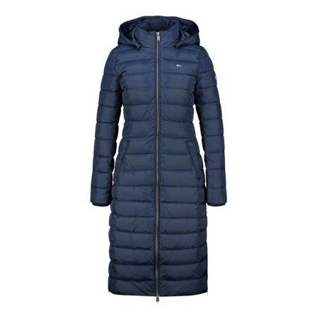 Tommy Jeans Basic Hooded Jas , Blauw , Dames , Maat: S