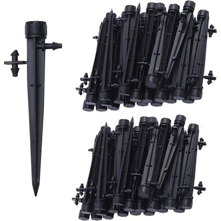 100 st Micro Drip Bevattning Sprinkler för 1/4 (4-7mm) Slang