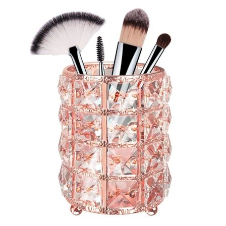 Makeup Organizer Crystal Storage Hink Make Up Brush Case