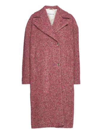 Coat Textured Wool Outerwear Coats Winter Coats Lyserød REMAIN Birger Christensen