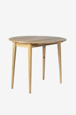 Wood Furniture - Runt ekbord, bok Light 90cm - Brun - Matbord - Från Homeroom