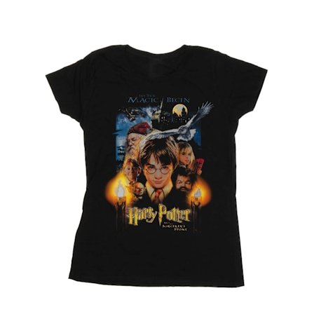 Harry Potter Dam/Kvinnor De Vises Sten Poster Bomull T-shirt