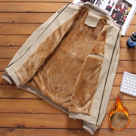 Herrejakker Vinterjakker Mote Casual Kappa Klær for Menn Slim Stand Collar b