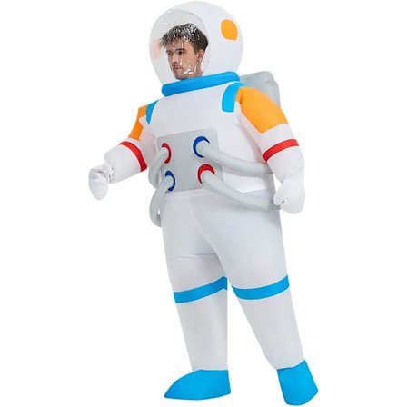 Oppustelig astronautkostume til voksne, Halloween Kostume til voksne, oppustelige kostumer, unisex voksen oppusteligt kostume