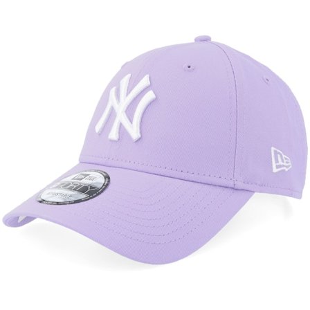 New Era - MLB Paars adjustable Cap - New York Yankees League Essential 9FORTY Lilac/White Adjustable @ Hatstore