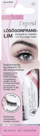 Depend Lim til Falske Øjenvipper Transparent, Makeup, Øjenvipper, Kunstige Øjenvipper