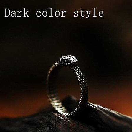 Nya kreativa designer Retro Punk orm herrring överdrivna antika mode personlighet stereoskopiska djurringar