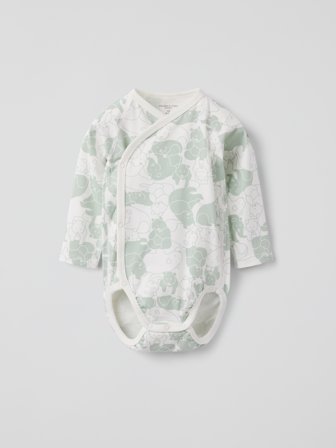 Polarn O. Pyret Omlottbody björnar - 44 - barnkläder - green