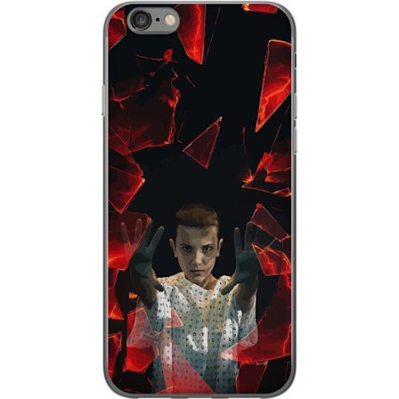 Yhteensopiva Puhelinkuori Apple iPhone 6 Yliluonnollinen tyttö, jolla on telekineettisiä voimia ja leijailevia punaisia lasipaloja dramaattisessa ko