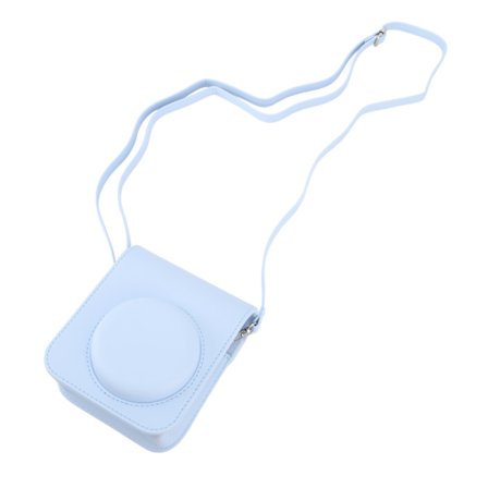 Mini Instant Kameraväska PU Kameraväska Med Justerbar Axelrem För Fujifilm Instax Mini 12 Kamera Blå
