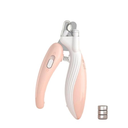 Nagelklippare för husdjur med ljus och batterier