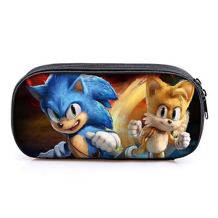 Sonic The Hedgehog Børne Penalhus Blyant Taske Pose Stationery Organizer Etui