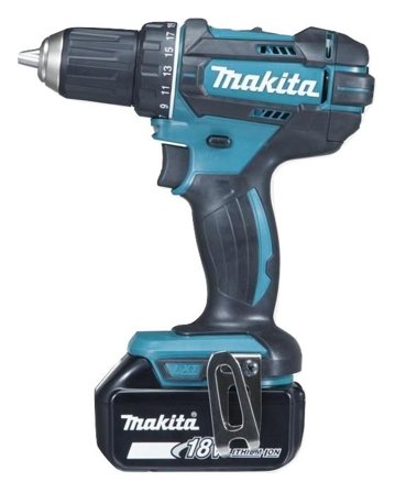 Makita DDF482RFJ drill - 2x 3Ah LXT 18V - 62Nm - med Makpac-koffert