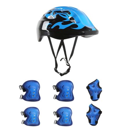 7 stk./sæt Børn Børne Hjelm Knæ Albue Beskyttere Cykling Skate Cykel Beskyttelse (LGL)