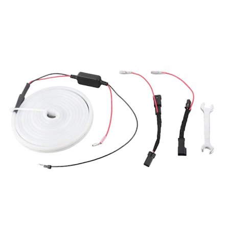 Etutavaratilan LED-kehysvalonauhasarjat, korvaava tuote Tesla Model 3 Y 2021 ja uudempiin, valkoinen