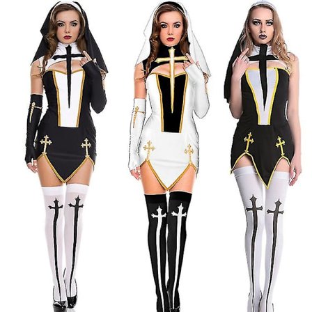 Women's Cosplay Costumes New Nun Costumes -a