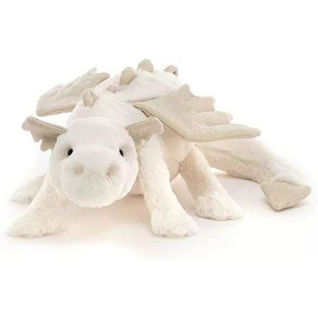 Lumihiihdon lohikäärme pehmolelu siivillä, 16,5 tuuman söpö pehmeä lohikäärmepterosaur pehmolelut dinosaurus plushies tyyny nukke joulu 