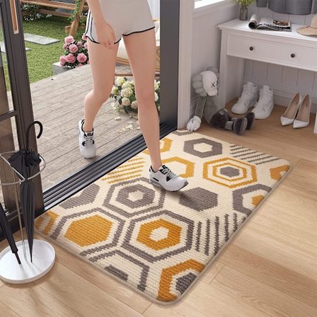 Indendørs indgangsmåtte 50 x 80 cm, indendørs dørmåtte, indgangsmåtte, indendørs indgangsmåtte, dør måtte skridsikker, absorberende, vaskbar, til 