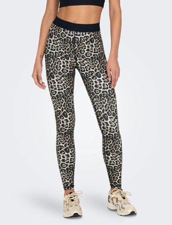 Only Play Onpgil-2-Leo Hw Aop Train Tights - Black - XS