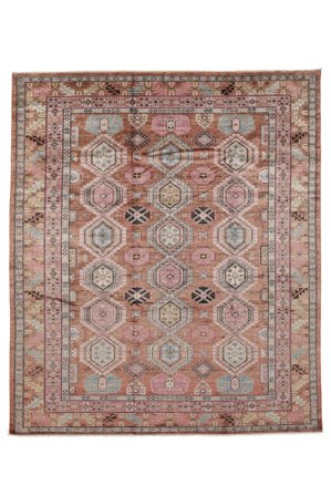 Alfombra Oriental Kazak Ariana 252X294 Marrón/Rojo Oscuro Grande (Lana, Afganistán)