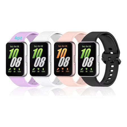 Pehmeä silikonihihna Samsung Galaxy Fit 3:lle, säädettävät urheilurannekkeet, hienkestävä vaihto-ranneke aktiivisille käyttäjille, vedenkestävä