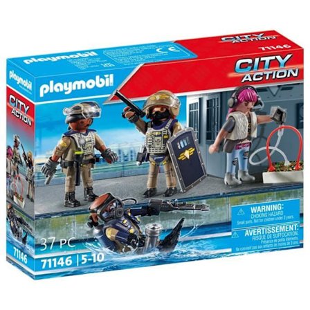 PLAYMOBIL 71146 Special Forces Team med bandit, Politiet, City action, 37 dele, Fra 5 år