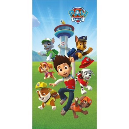Paw Patrol Badhandduk, Strandhandduk 70x140 cm (Snabbtorkande)