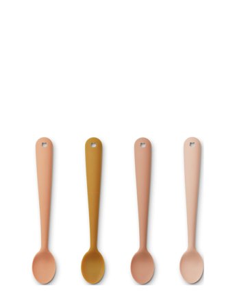 Liewood Siv Feeding Spoon 4-Pack - Pink - L16.8CM