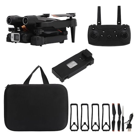 Vikbar Mini Drönare med 4K HD-kamera, 4D Hinderundvikande Optisk Flödespositionering för Tonåringar Över 14 År, Dubbla Batterier