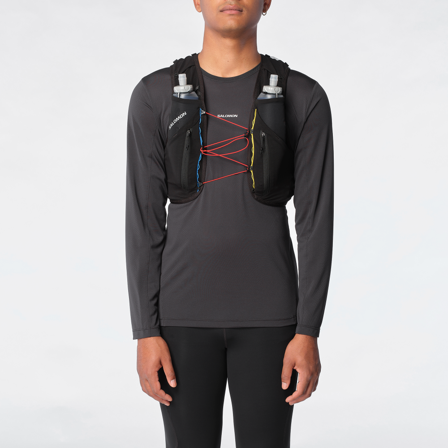 Salomon - Laufrucksäcke Taschen & Rucksäcke Adv Skin 12 Race Flag Set - White / Nautical Blue