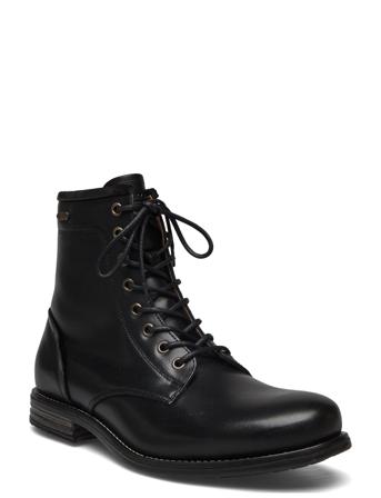 Nicco Leather Shoe Snørestøvler Sort Sneaky Steve