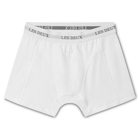 Les Deux | Boxeri Warren albi - Set de 2 pentru bărbați - Boxeri