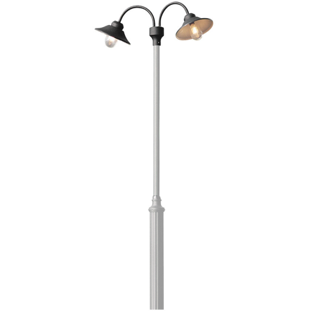 Konstsmide Vega Lyktestolpe uten dobbel, svart, Belysning