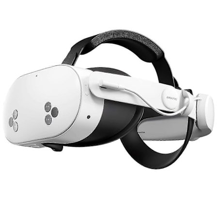 Elite-hihna META Quest 3s/Quest 3 -laitteille 6500 mAh akulla, 6500 mAh akku Meta Quest 3s/3 -lisävarusteelle, parantaa mukavuutta ja pidentää 