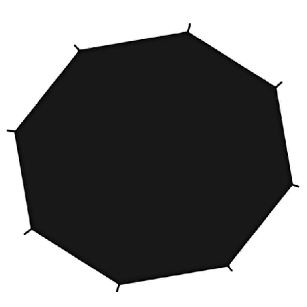 trampoline solskjerm rivebestandig for 8 stolpe rund trampoline svart tak trampoline markise