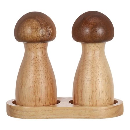 Træmølle til køkkenet, træ salt- og peberkværn med elegante linjer