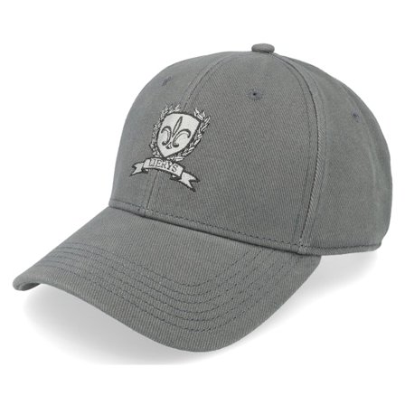 Lierys - Baseball Cap Crest Grey Adjustable Adjustable Grey Cap - @ Hatstore