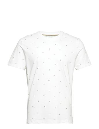 Allover Printed T-Shirt White Tom Tailor