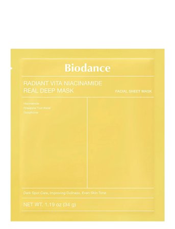 Biodance Radiant Vita Niacinamide Real Deep Mask - Nude - 1 PCS